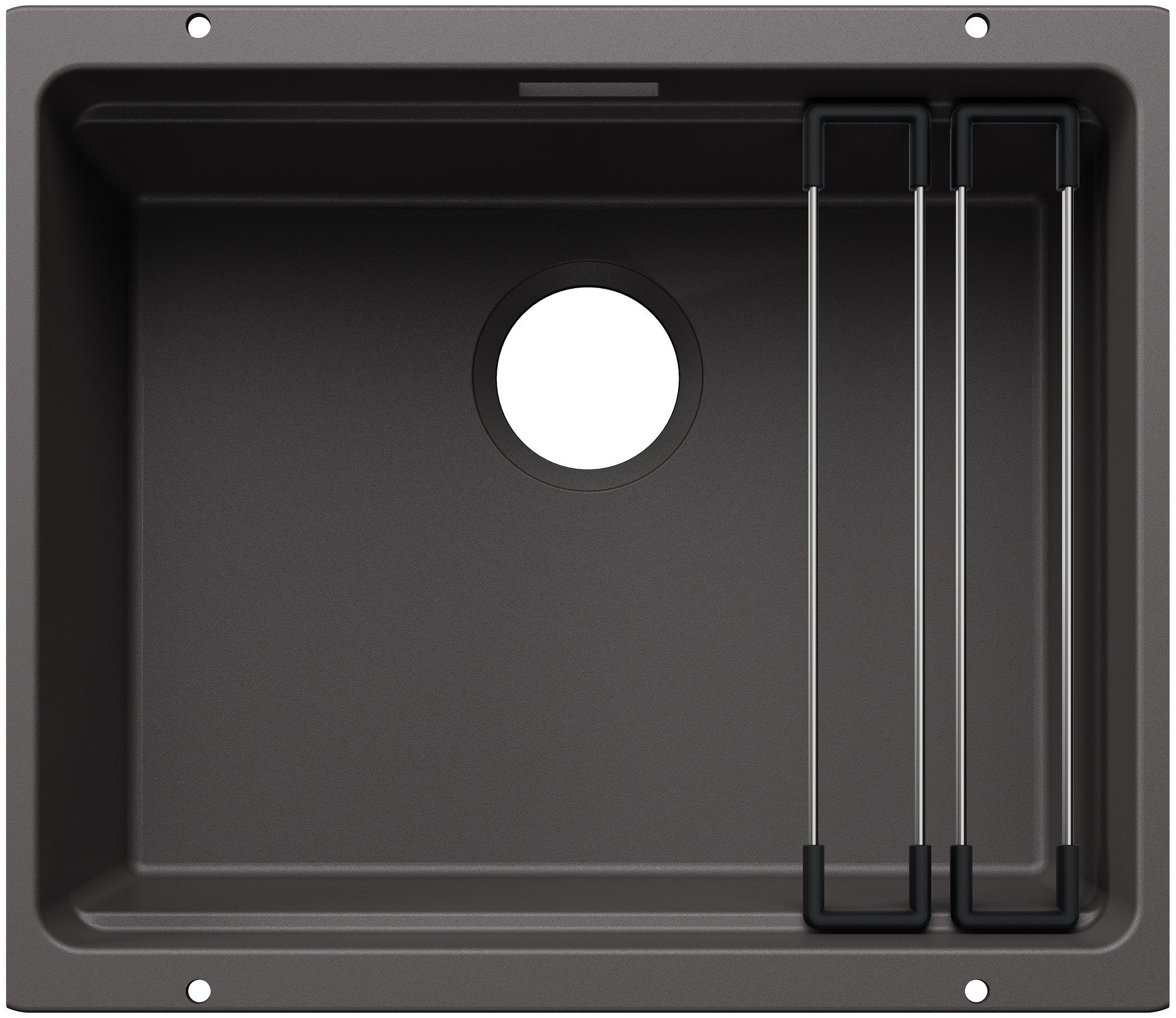 Chiuveta bucatarie Subline 500, 527758, sub blat, silgranit gri piatra 530 x 460 mm, Blanco
